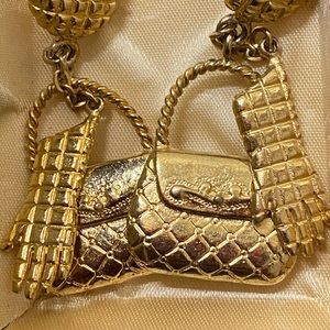 Vintage gold earrings